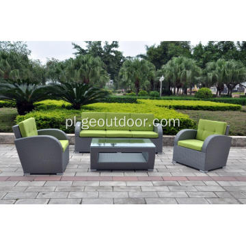 4szt meble rattanowe ogrodowe wypoczynkowe sofa